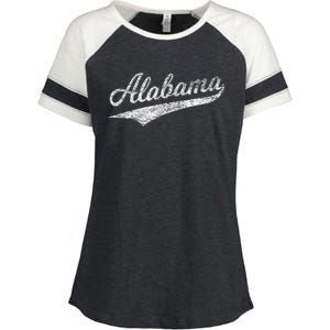 Alabama Varsity Script Classic Sports Jersey Style Enza Ladies Jersey Colorblock Tee