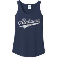 Alabama Varsity Script Classic Sports Jersey Style Ladies Essential Tank