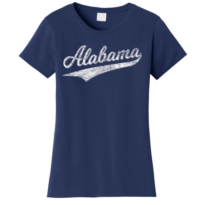 Alabama Varsity Script Classic Sports Jersey Style Women's T-Shirt