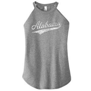 Alabama Varsity Script Classic Sports Jersey Style Women's Perfect Tri Rocker Tank