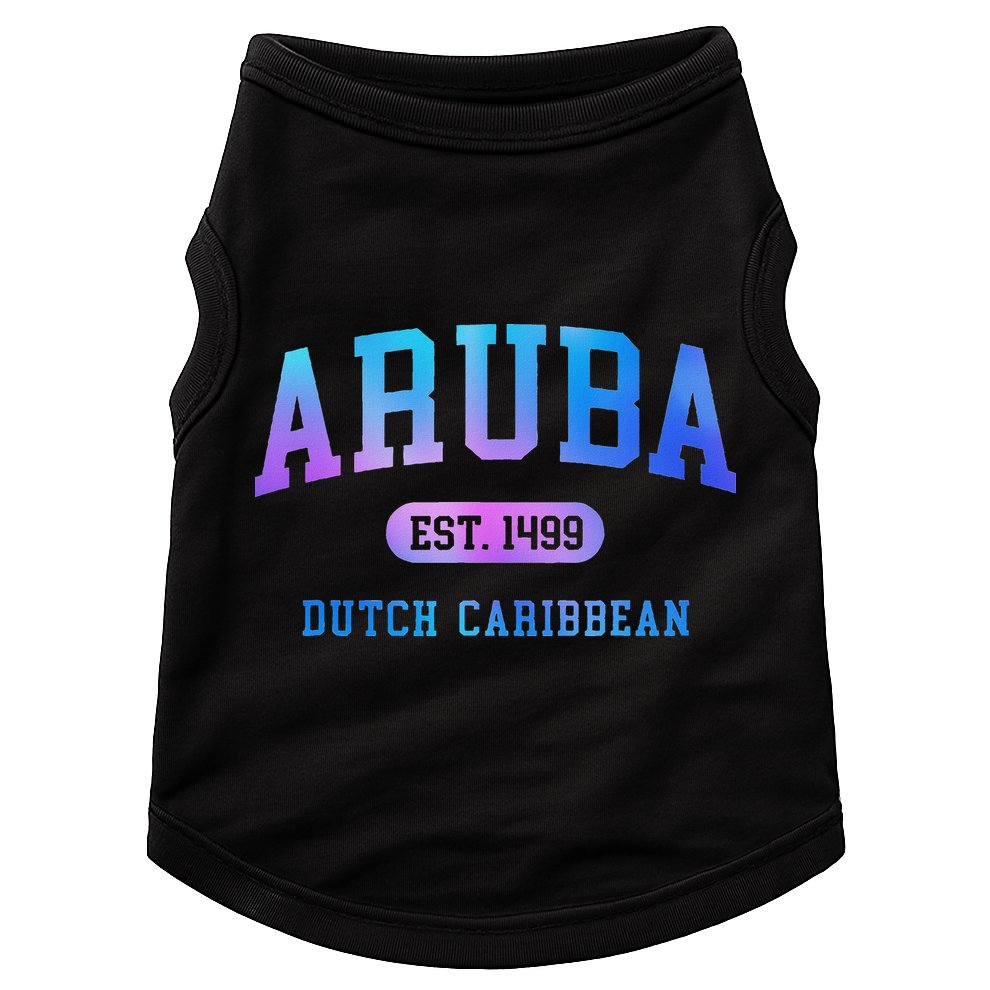 Aruba Vacation Souvenir Colorful Doggie Tank