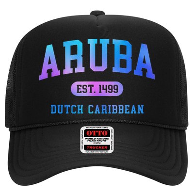Aruba Vacation Souvenir Colorful Trucker Hat
