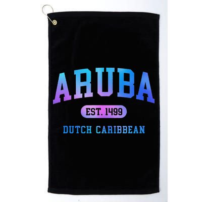 Aruba Vacation Souvenir Colorful Golf Towel