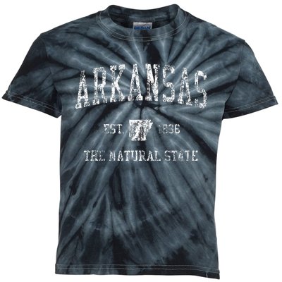 Arkansas Vintage Sports Design Arkansan Kids Tie-Dye T-Shirt