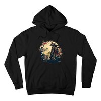 Aesthetic Vintage Samurai Japanese Art Samurai Retro Cherry Hoodie