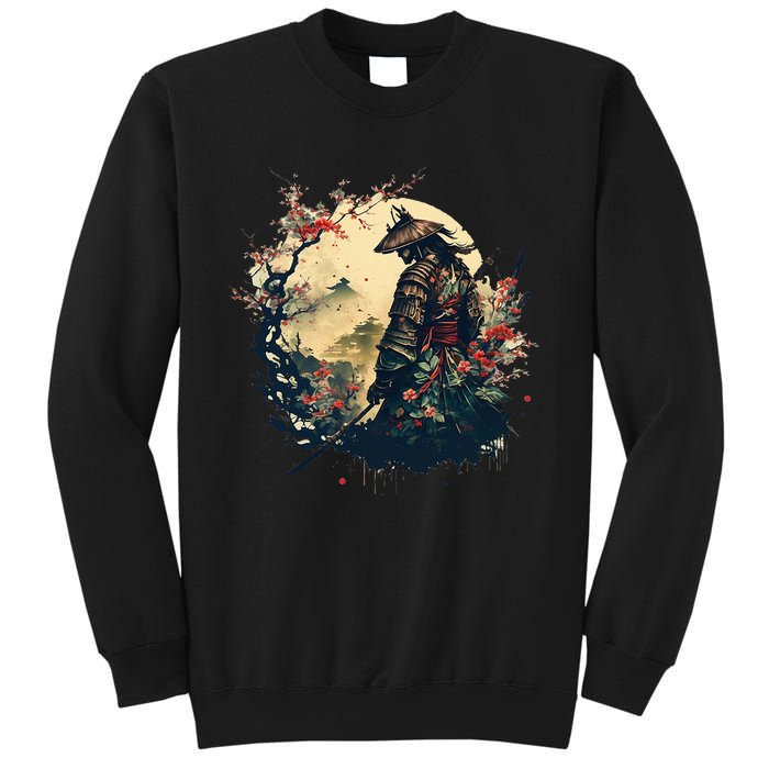 Aesthetic Vintage Samurai Japanese Art Samurai Retro Cherry Sweatshirt