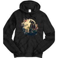 Aesthetic Vintage Samurai Japanese Art Samurai Retro Cherry Tie Dye Hoodie