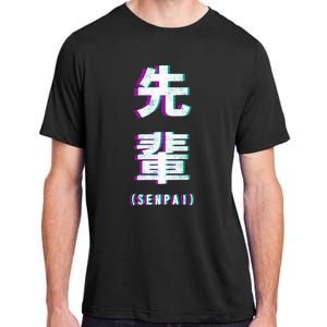 Aesthetic Vaporwave Senpai Funny Gift Fuzzy Print Adult ChromaSoft Performance T-Shirt