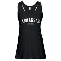 Arkansas Vintage State Athletic Style Ladies Essential Flowy Tank