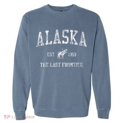 Alaska Vintage Sports Design Alaskan Moose Garment-Dyed Sweatshirt