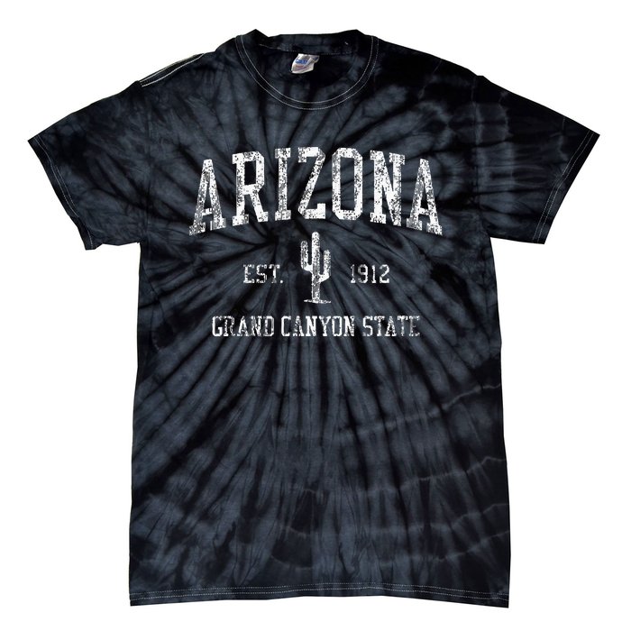 Arizona Vintage Saguaro Cactus Sports Tie-Dye T-Shirt