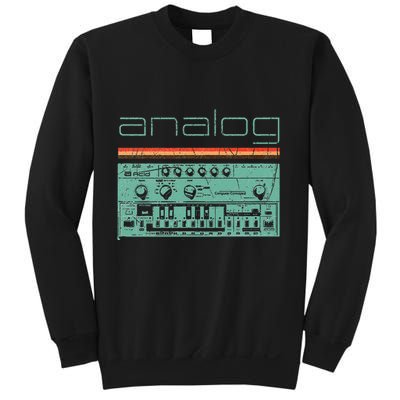 Analog Vintage Synthesizer Acid Nerd Synth 80s Sweatshirt