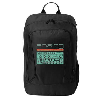 Analog Vintage Synthesizer Acid Nerd Synth 80s City Backpack