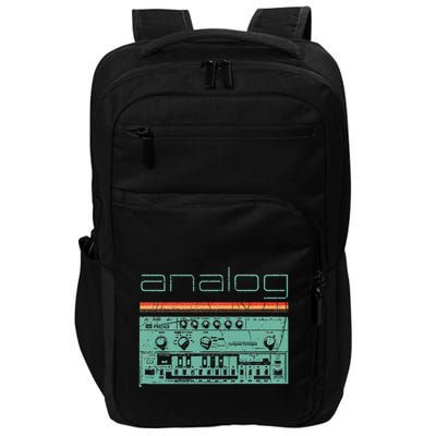 Analog Vintage Synthesizer Acid Nerd Synth 80s Impact Tech Backpack