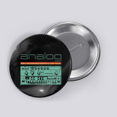 Analog Vintage Synthesizer Acid Nerd Synth 80s Button