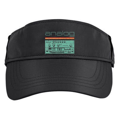 Analog Vintage Synthesizer Acid Nerd Synth 80s Adult Drive Performance Visor