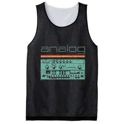 Analog Vintage Synthesizer Acid Nerd Synth 80s Mesh Reversible Basketball Jersey Tank