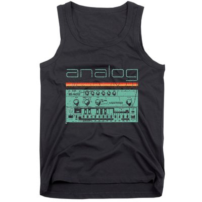 Analog Vintage Synthesizer Acid Nerd Synth 80s Tank Top