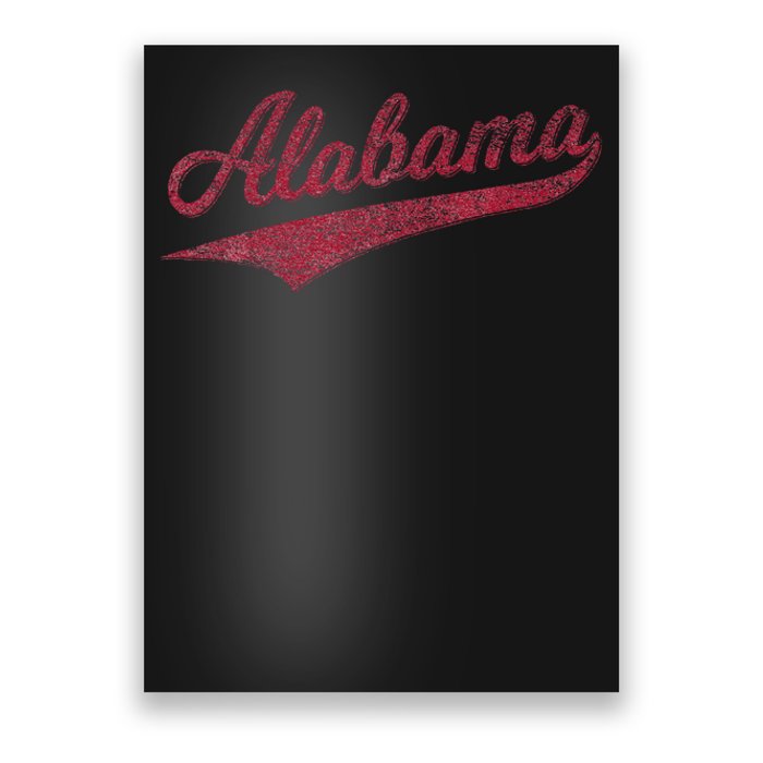 Alabama Varsity Script Classic Sports Jersey Style Poster