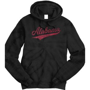 Alabama Varsity Script Classic Sports Jersey Style Tie Dye Hoodie