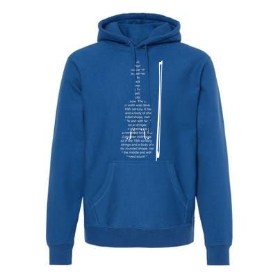 Awesome Violin String Musical Instrut Gift Premium Hoodie