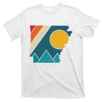 Arkansas Vintage State Map Mountains Hiking Pride Gift T-Shirt