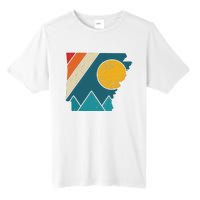 Arkansas Vintage State Map Mountains Hiking Pride Gift Tall Fusion ChromaSoft Performance T-Shirt