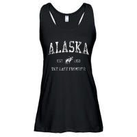 Alaska Vintage Sports Design Alaskan Moose Ladies Essential Flowy Tank