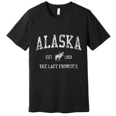 Alaska Vintage Sports Design Alaskan Moose Premium T-Shirt