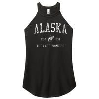 Alaska Vintage Sports Design Alaskan Moose Women's Perfect Tri Rocker Tank