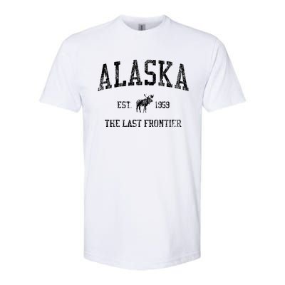 Alaska Vintage Sports Design Alaskan Moose Softstyle CVC T-Shirt