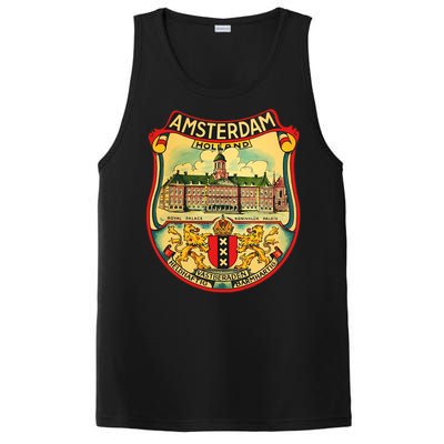 Amsterdam Vintage Travel Decal PosiCharge Competitor Tank