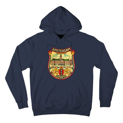 Amsterdam Vintage Travel Decal Hoodie