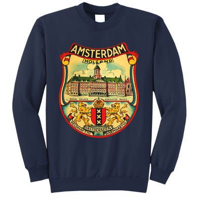 Amsterdam Vintage Travel Decal Sweatshirt