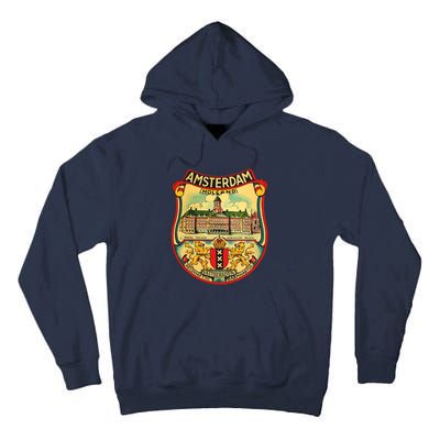 Amsterdam Vintage Travel Decal Tall Hoodie