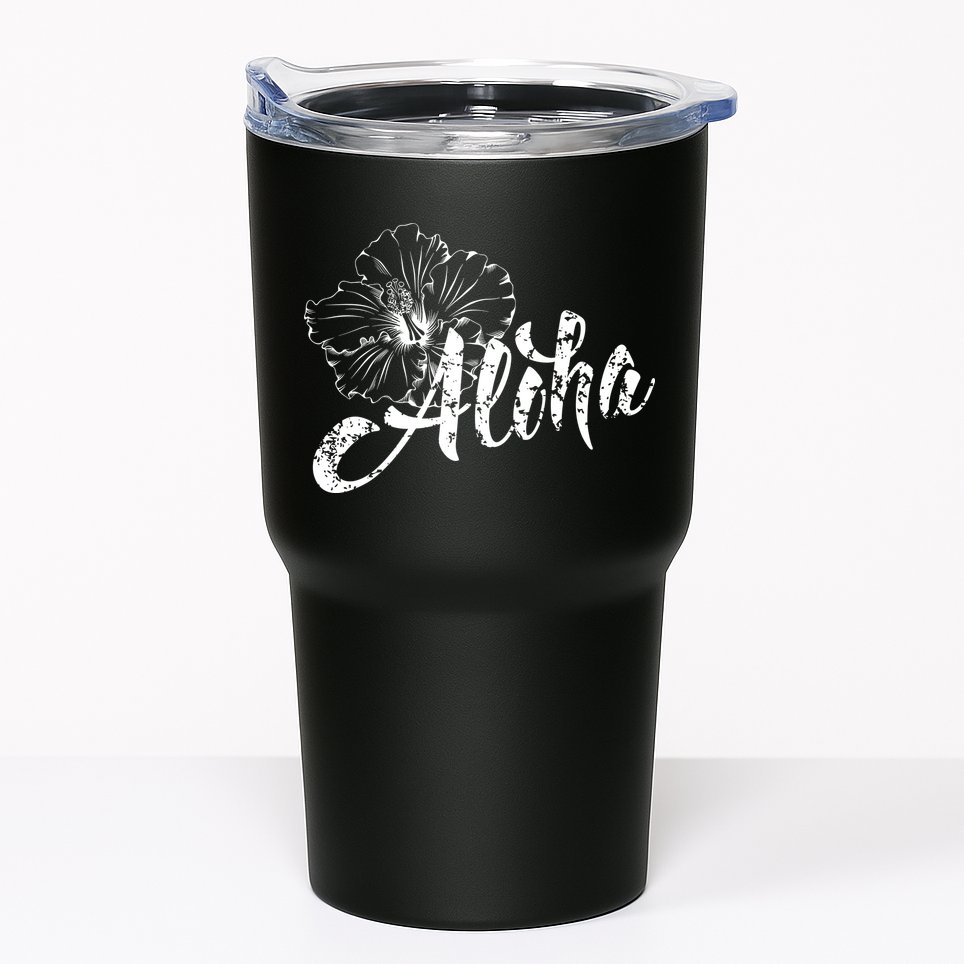 Aloha Vintage Tropical Hawaii Tumbler