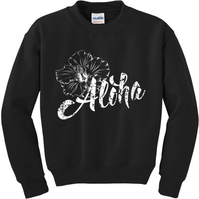 Aloha Vintage Tropical Hawaii Kids Sweatshirt