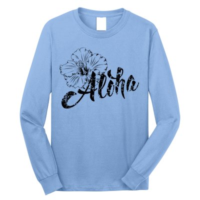 Aloha Vintage Tropical Hawaii Long Sleeve Shirt
