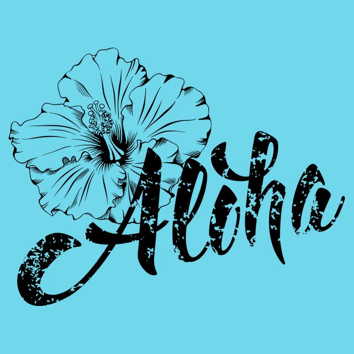 Aloha Vintage Tropical Hawaii Womens T-Shirt