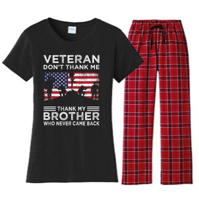 American Veteran T Women's Flannel Pajama Set