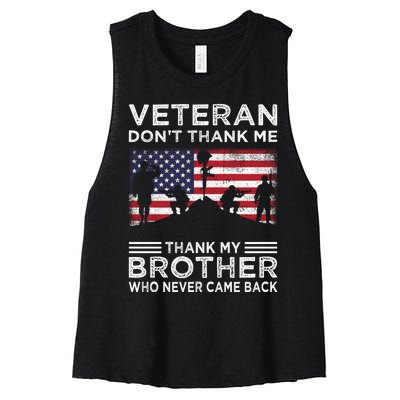 American Veteran T Women's Racerback Cropped Tank