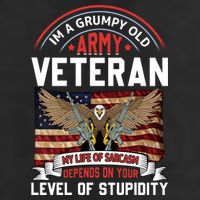 Army Veteran T Cool Comfort Performance Bucket Hat