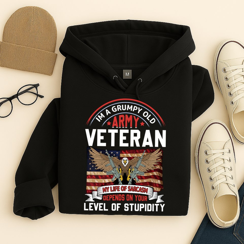 Army Veteran T Hoodie