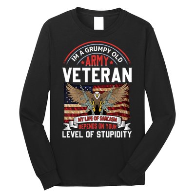 Army Veteran T Long Sleeve Shirt