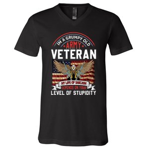 Army Veteran T V-Neck T-Shirt