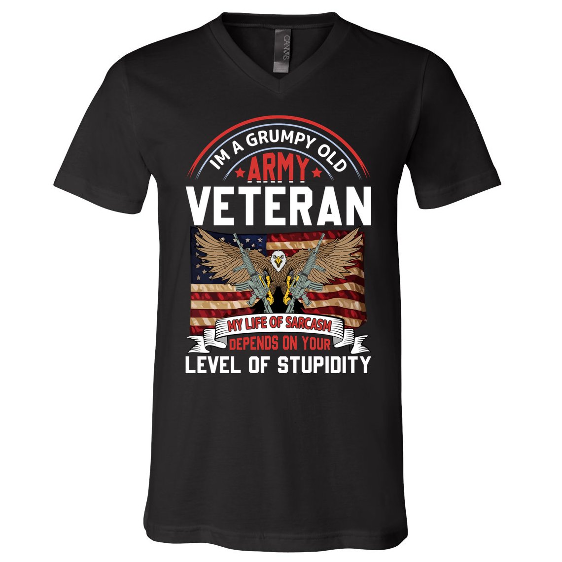 Army Veteran T V-Neck T-Shirt