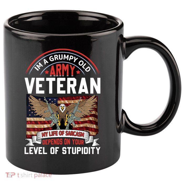 Army Veteran T 11oz C Handle Ceramic Mug