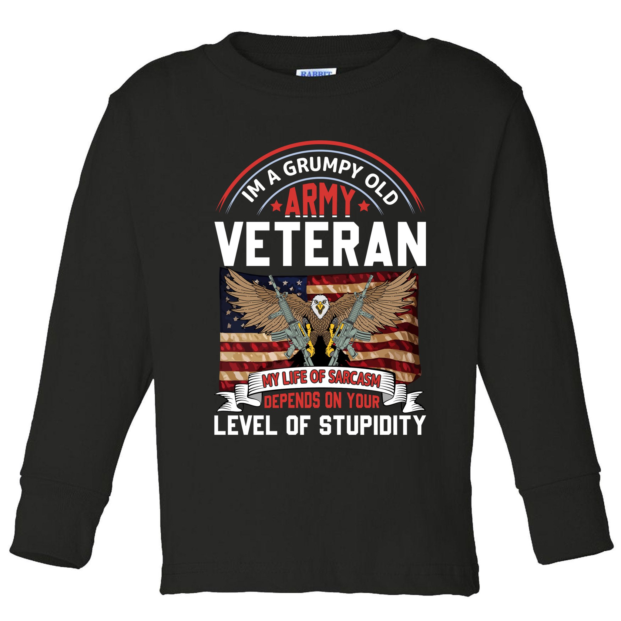 Army Veteran T Toddler Long Sleeve Shirt