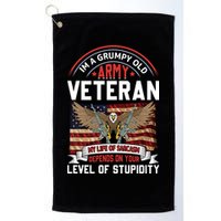 Army Veteran T Golf Towel