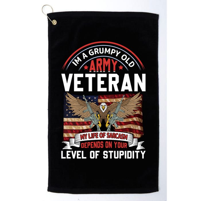 Army Veteran T Golf Towel
